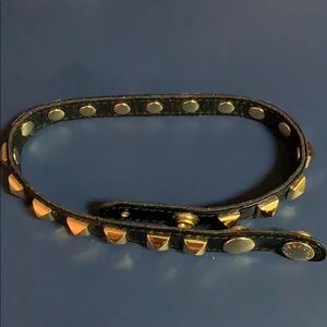 Rebecca Minkoff Gold Studded Double Wrap Bracelet